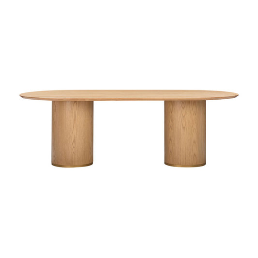 Tampa Natural Ash Wood Oval Dining Table