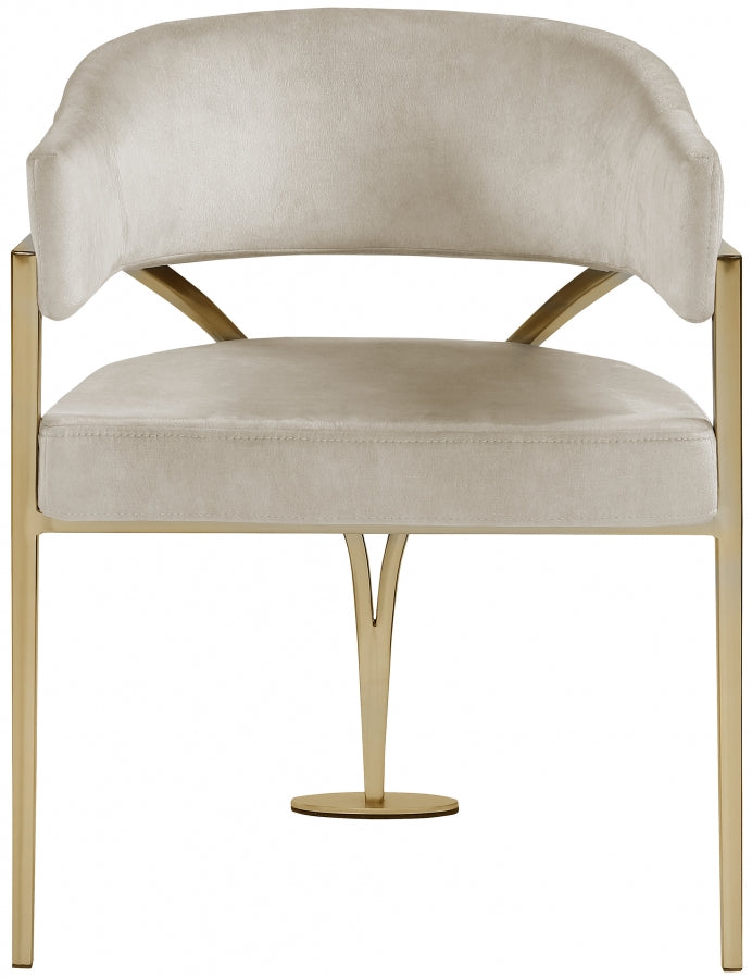 Milan Stone Velvet Dining Chair