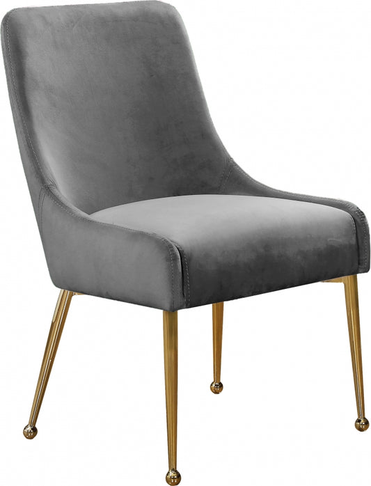 Cora Grey Velvet Dining Chair