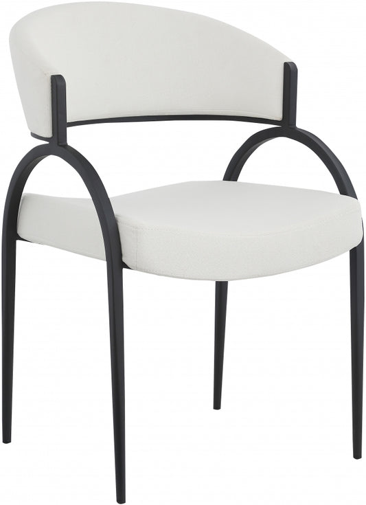 Livit White Linen Dining Chair