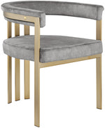 Addis Grey Velvet Dining Chair