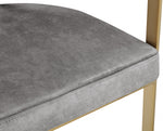 Addis Grey Velvet Dining Chair