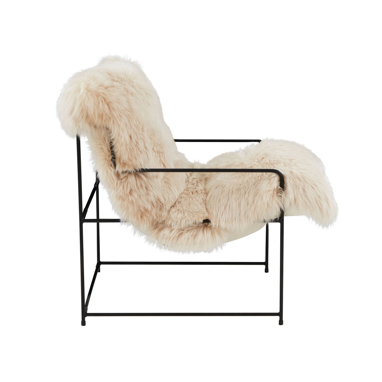 Cami Natural Genuine Sheepskin Accent Chair