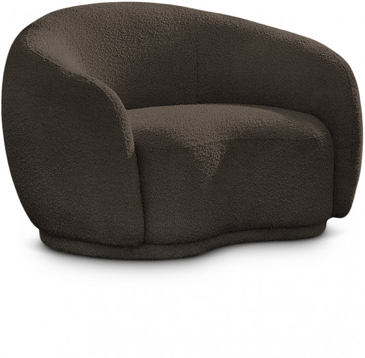 Hyde Brown Boucle Accent Chair
