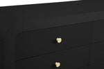 Hollywood 6 Drawer Black Dresser