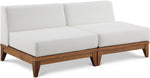 Rio Outdoor Off White Water Resistant Modular Loveseat