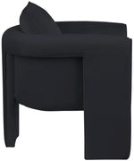 Valet Velvet Black Accent Chair