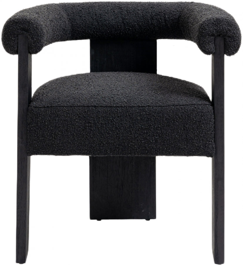 Lex Boucle Black Dining Chair