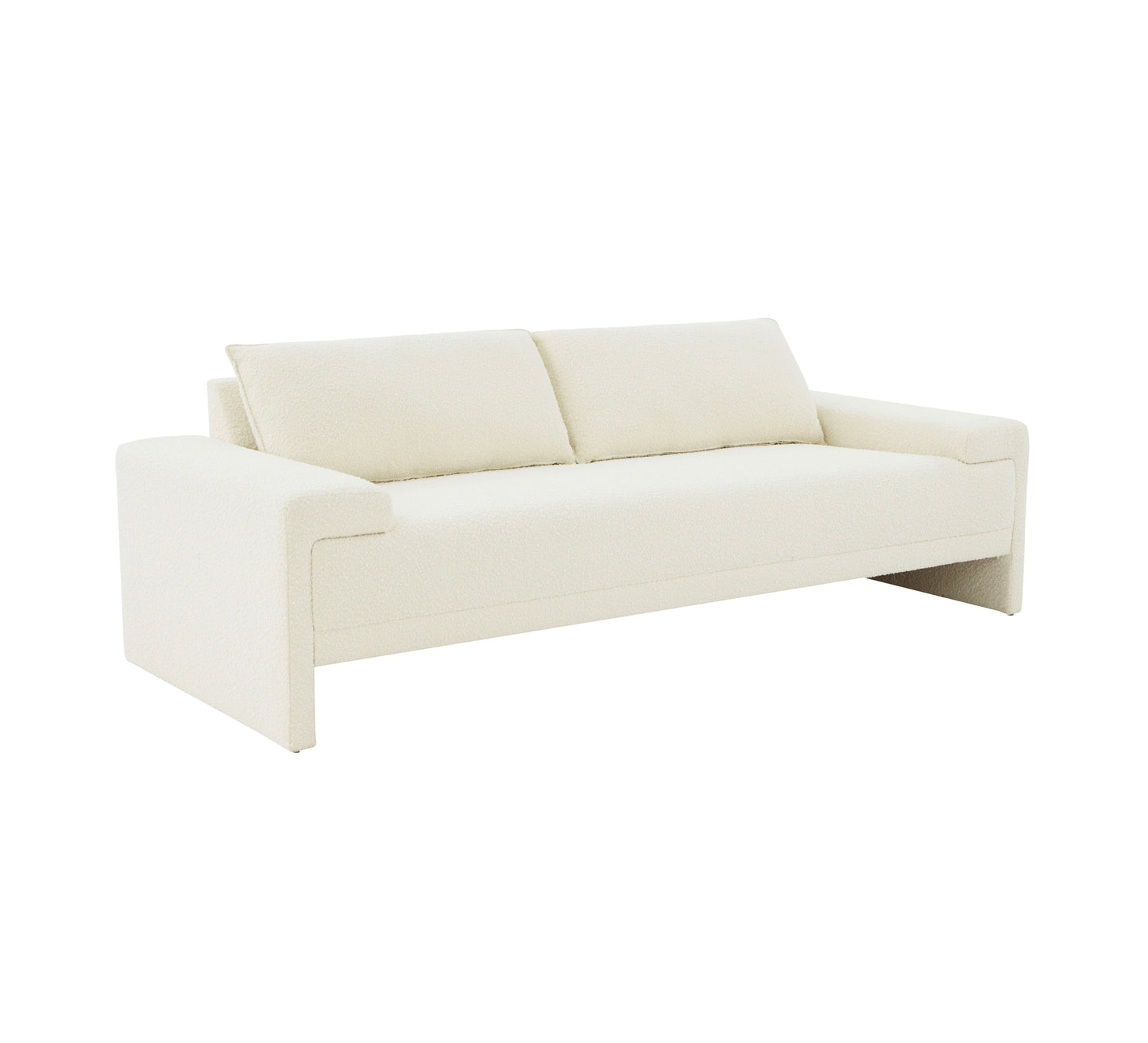 Mia Cream Boucle Upholstered Sofa