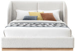 Jordin Boucle Fabric Queen Bed