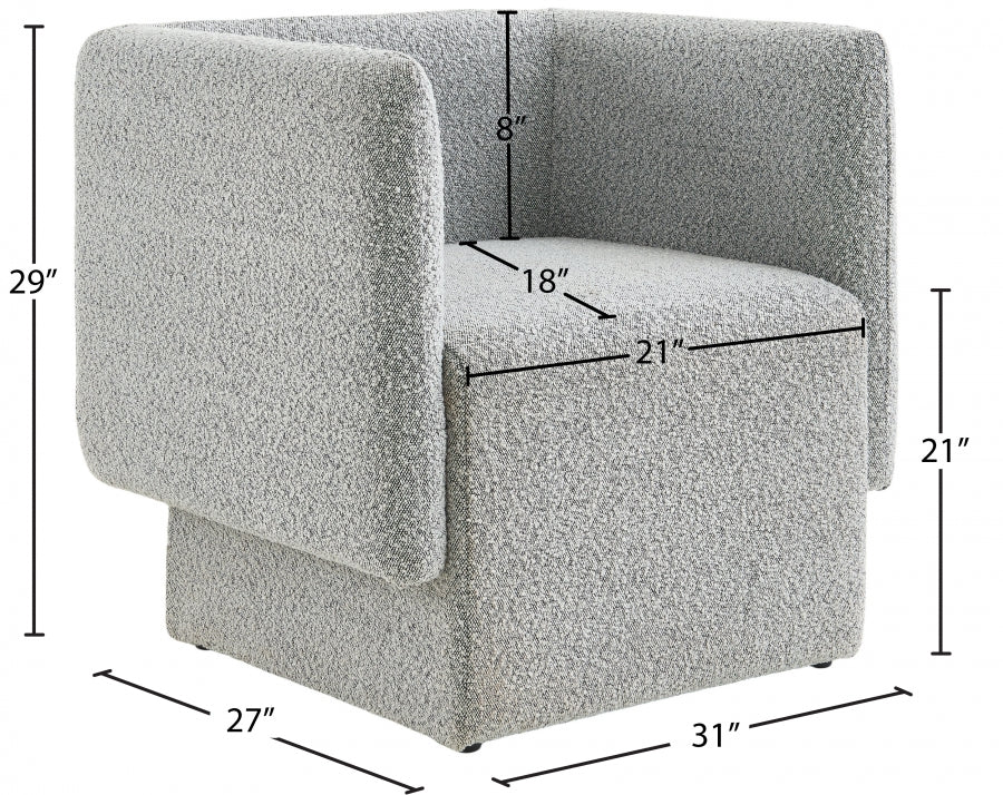 Vera Grey Accent Chair
