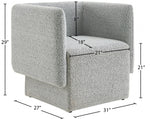 Vera Grey Accent Chair