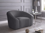 Gio Grey Velvet Accent Chair