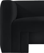 Jenson Black Velvet Accent Chair