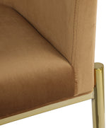 Calibur Saddle Velvet Dining Chair