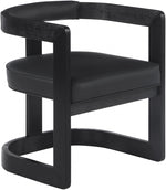Lex Black Faux Leather Dining Chair