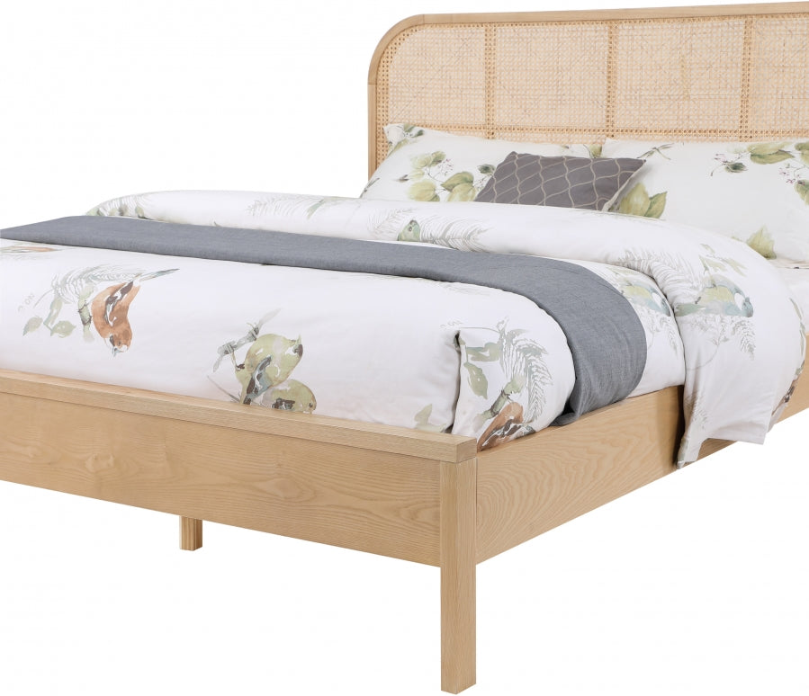 Ash Natural Wood King Bed