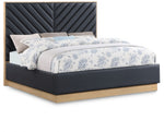 Casa Black Faux Leather King Bed