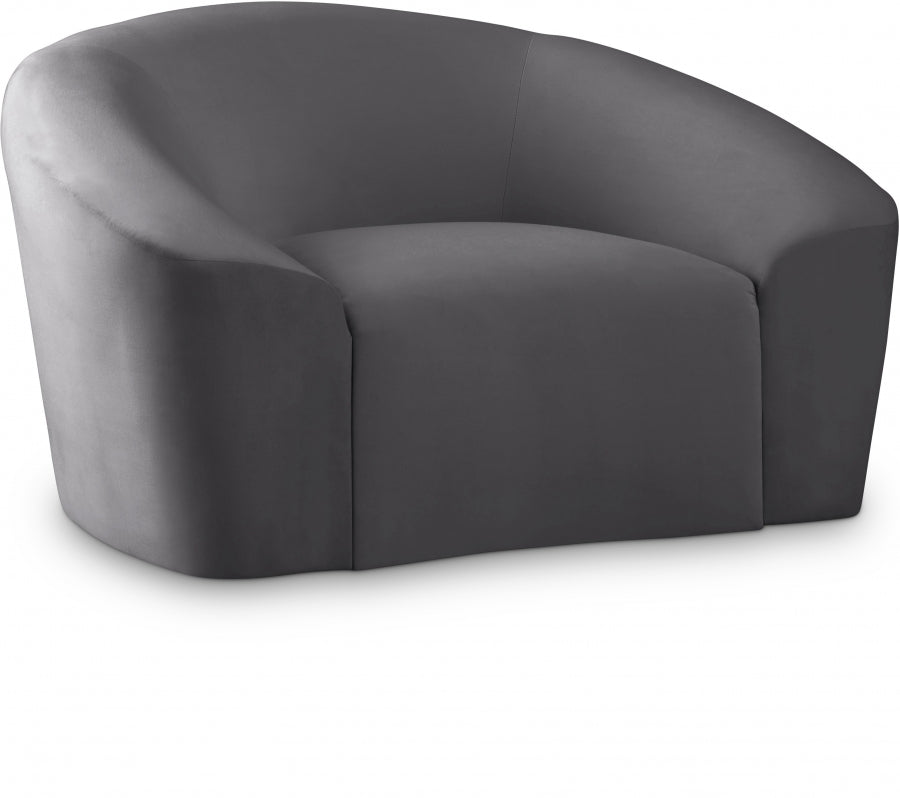 Gio Grey Velvet Accent Chair
