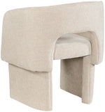 Chenille Beige Fabric Accent/ Dining Chair