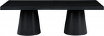 Tavalo Adjustable Black Dining Table