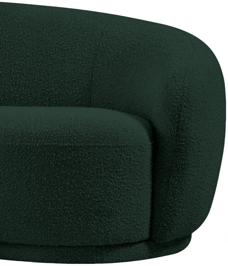 Hyde Green Boucle Accent Chair
