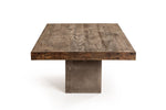 Renzo Modern Oak & Concrete Coffee Table