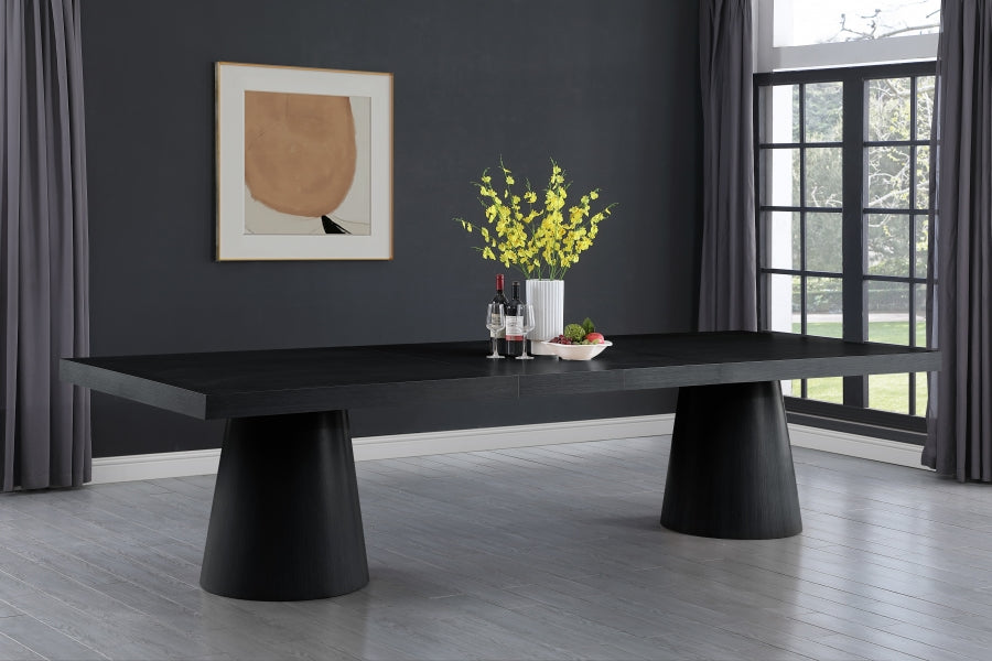 Tavalo Adjustable Black Dining Table