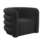 Curate Black Velvet Lounge Accent Chair