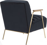 Milford Black Velvet Accent Chair