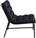 Canto Black Faux Leather Accent Chair
