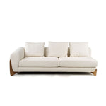 Vonna Cream Fabric LAF Sectional Sofa