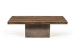Renzo Modern Oak & Concrete Coffee Table
