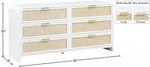 Fani White Wood  Dresser