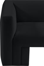 Jenson Black Velvet Accent Chair